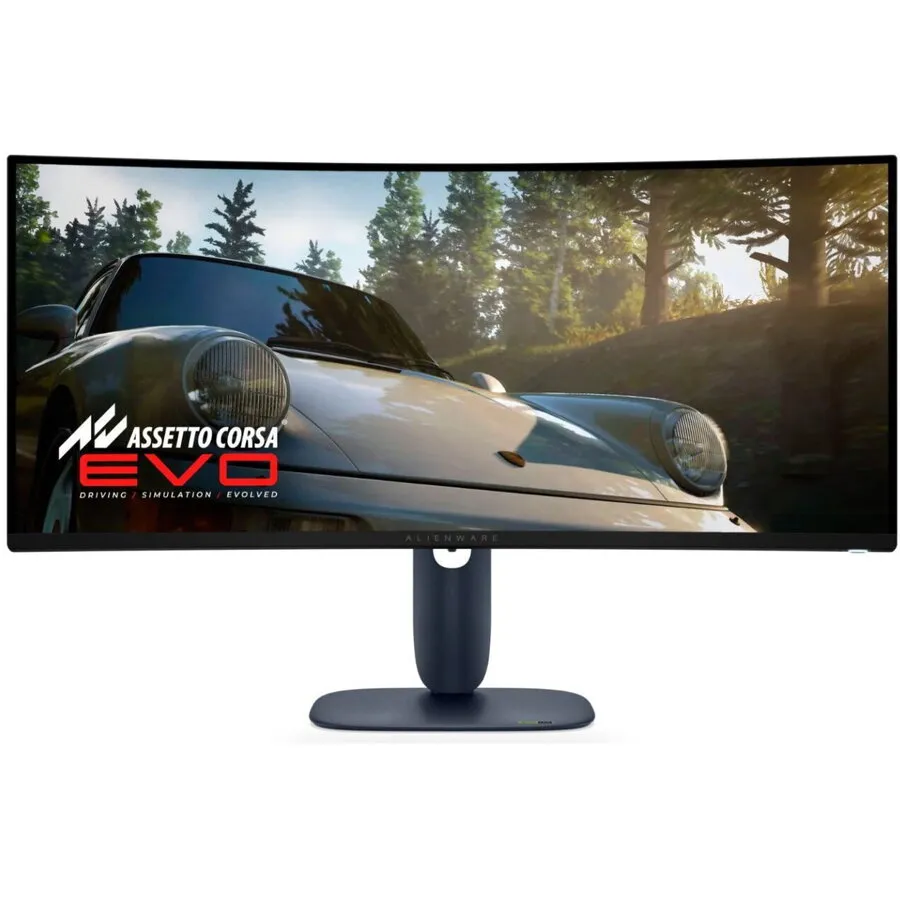 Dell Monitor Gaming QD-OLED Dell Alienware AW3425DW, 34.2 inch, WQHD 3440 x 1440, HDMI, DisplayPort, Ecran curbat, 240 Hz, 0.03 ms, Negru
