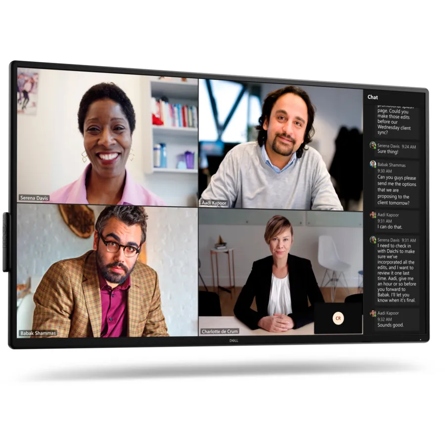 Dell Monitor IPS LED DELL P5525QC, 55 inch, UHD, 8 ms, 60 Hz, HDMI, DisplyPort, USB-C, Negru