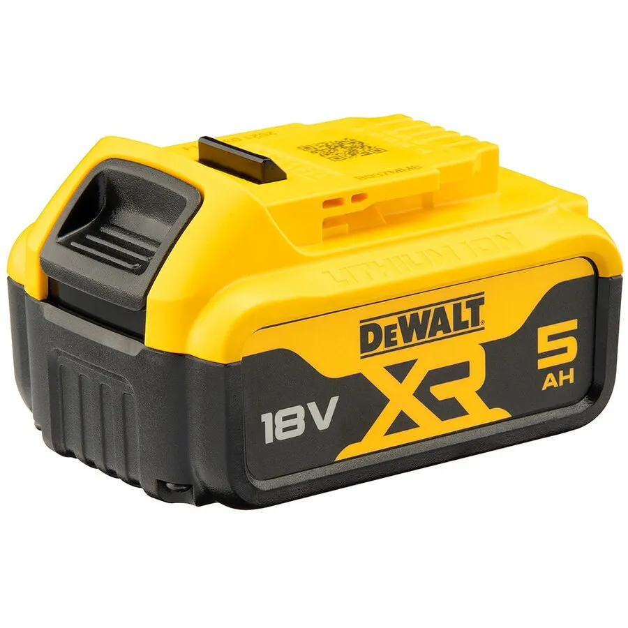 Dewalt Acumulator Li-Ion DeWALT DCB184 XR 18V 5 Ah compatibilitate multipla, indicator nivel de incarcare, compatibil cu toate uneltele electrice DeWALT 18V XR, Galben-Negru