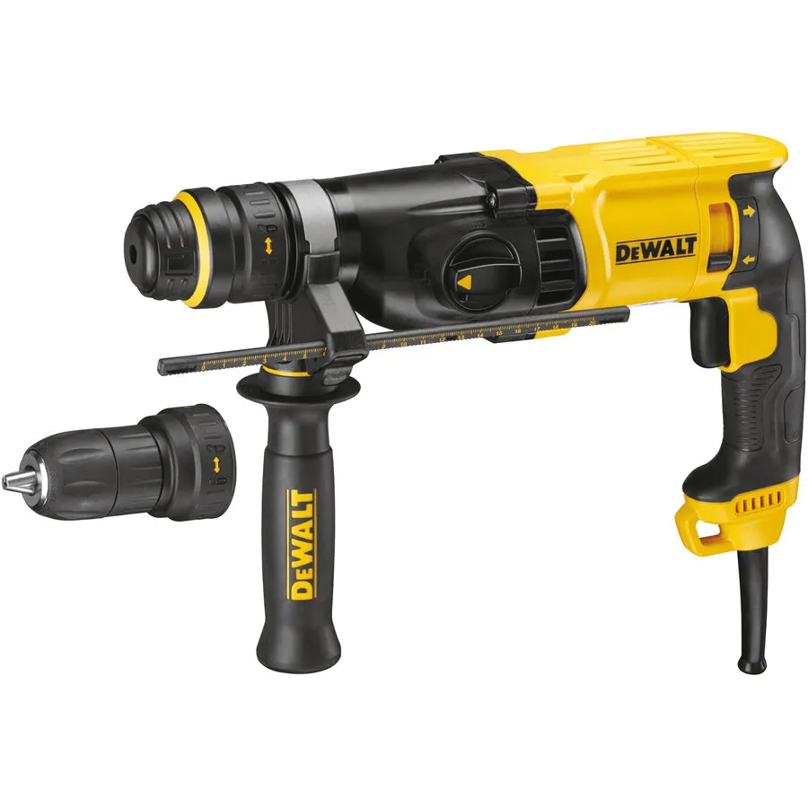 Dewalt Ciocan rotopercutor Dewalt D25134K-QS,3 moduri de lucru, mandrina interschimbabila,diametrul maxim de gaurire 26 mm