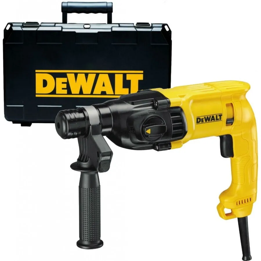 Dewalt Ciocan rotopercutor Dewalt SDS-Plus D25033K, 710 W, 2 J, 1550 RPM, 5680 BPM + maner lateral + limitator de adancime + valiza profesionala