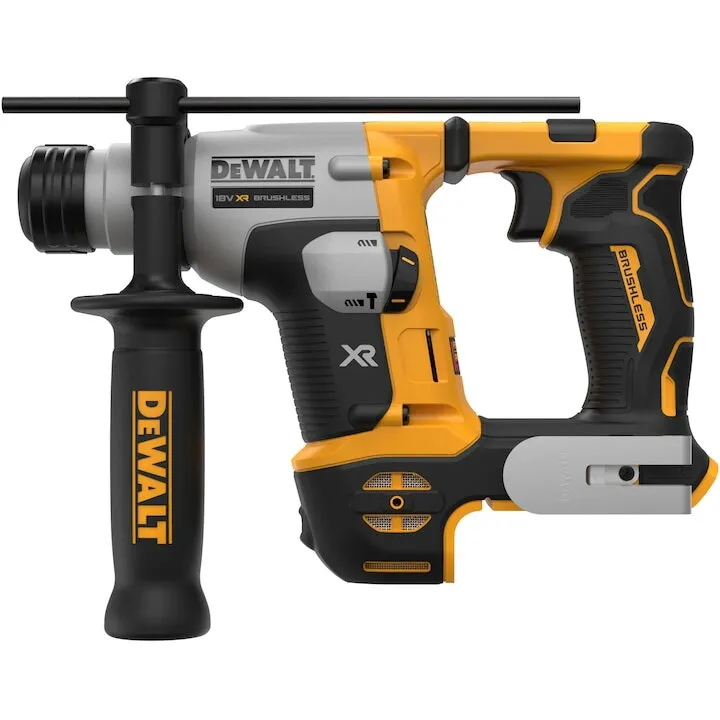 Dewalt Ciocan rotopercutor profesional pe acumulator DeWALT DCH172N, SDS-Plus, 18V XR, motor fara perii, 1.4 J energie impact, 1060 RPM, 4980 BPM, ilumnare LED, diametru maxim 16mm, maner lateral, nu include incarcator/acumulator