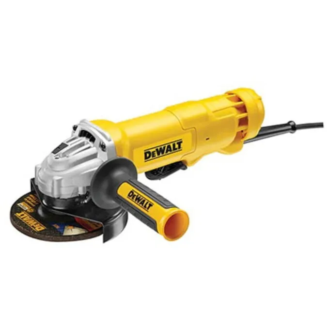 Dewalt Polizor unghiular mic DeWALT DWE4233-QS cu clapeta de siguranta, 125 mm, Putere 1400W, Viteza 11500rpm, Greutate 2.2kg