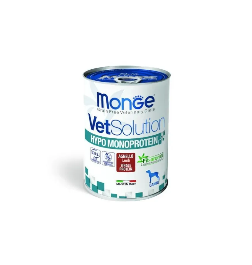 Dieta veterinara caini, Monge VetSolution Hypo-Monoprotein, Miel, 400 g