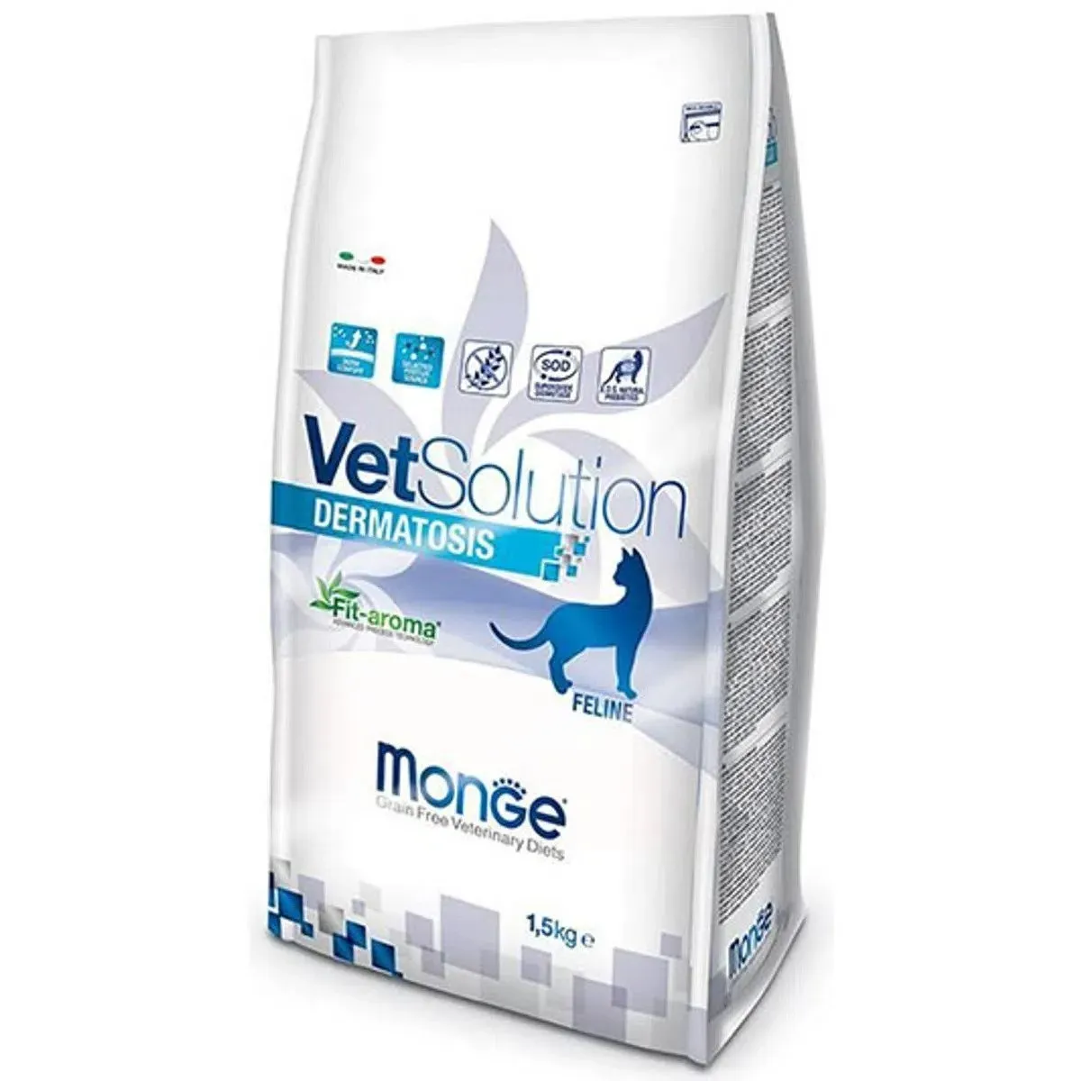 Dieta veterinara pisici, Monge VetSolution Dermatosis, 1.5 kg