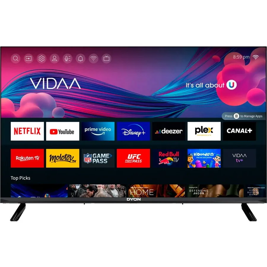 DYON Televizor Dyon Smart 40 VX-2, LED TV, 40 inch, 100 cm, FullHD, WLAN, Smart TV, Negru
