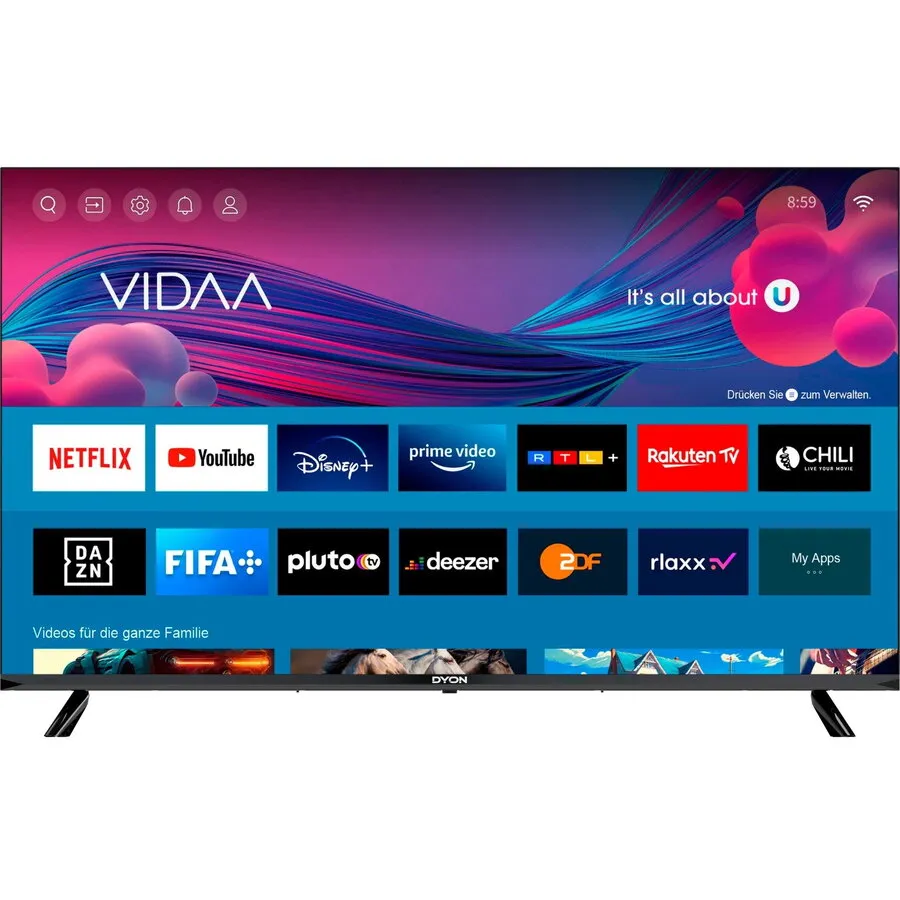 DYON Televizor Dyon Smart 43 VX, LED TV, 43 inch, 108 cm, FullHD, WLAN,  Wi-Fi, SmartTV, Negru