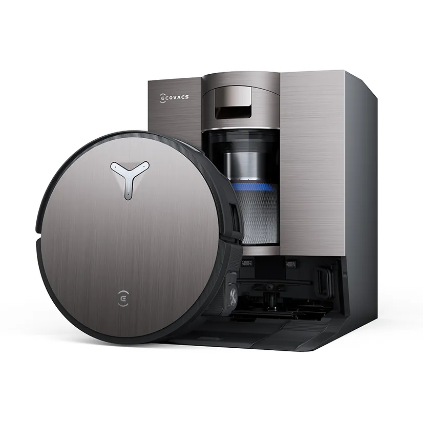 Ecovacs Aspirator robot Ecovacs Deebot X11 OmniCyclone, 19.500 Pa, OZMO Roller, TruEdge 3.0, Smart Wet&Dry, ZeroTangle 3.0, Recipient praf 0.22 l, Rezervoare apa 0.11 l, Negru