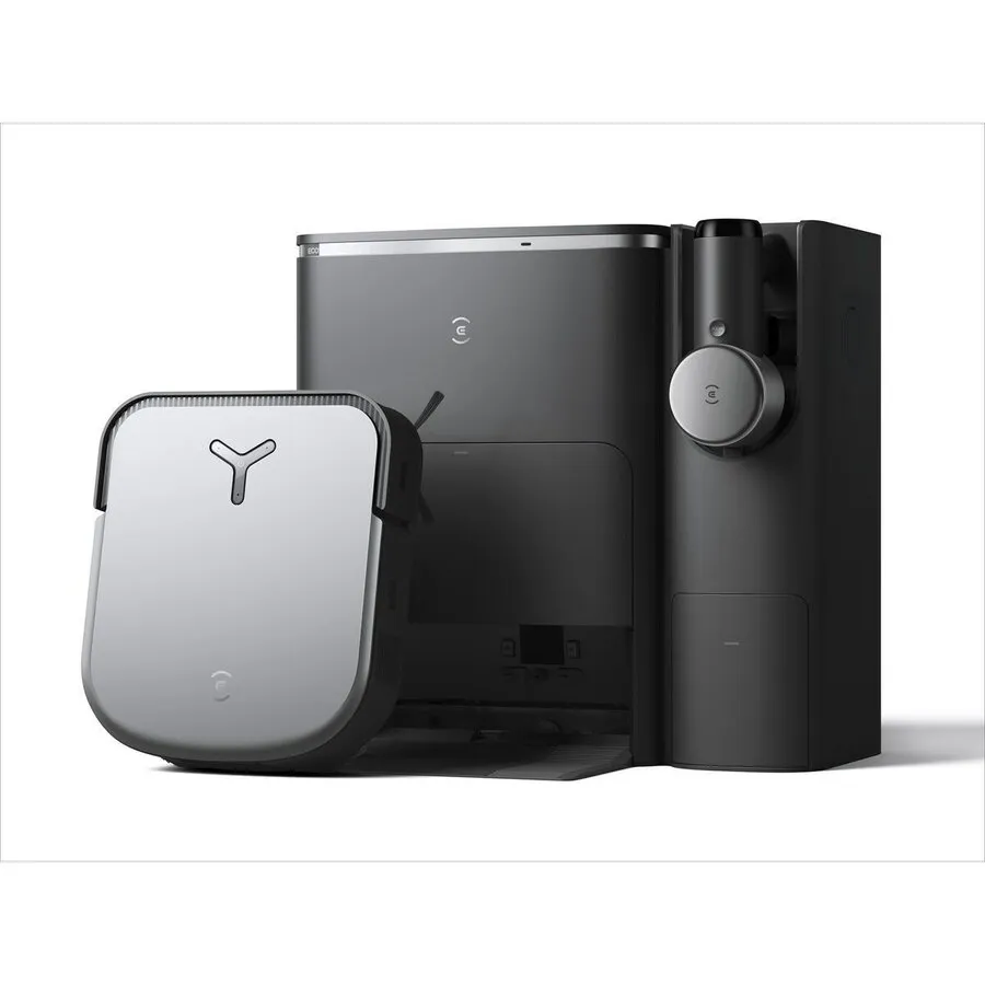 Ecovacs Aspirator robot Ecovacs DEEBOT X2 COMBO, cu Aspirator de Mana si Statie de Colectare, 45 W, Negru