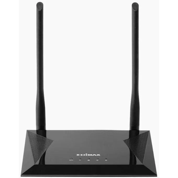 edimax Router Wireless Edimax BR-6428nS V5, 300Mbps, 4 in 1 (Router, Access Point, Range Extender, WISP), 2 antene externe, Negru
