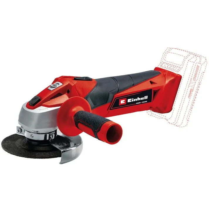 Einhell Polizor unghiular fara fir Einhell PXC TC-AG 18/115 Li-Solo, Diametru disc 115mm, Viteza 8500 rpm, taiere max 28 mm, Fara acumulator si incarcator in setul de livrare