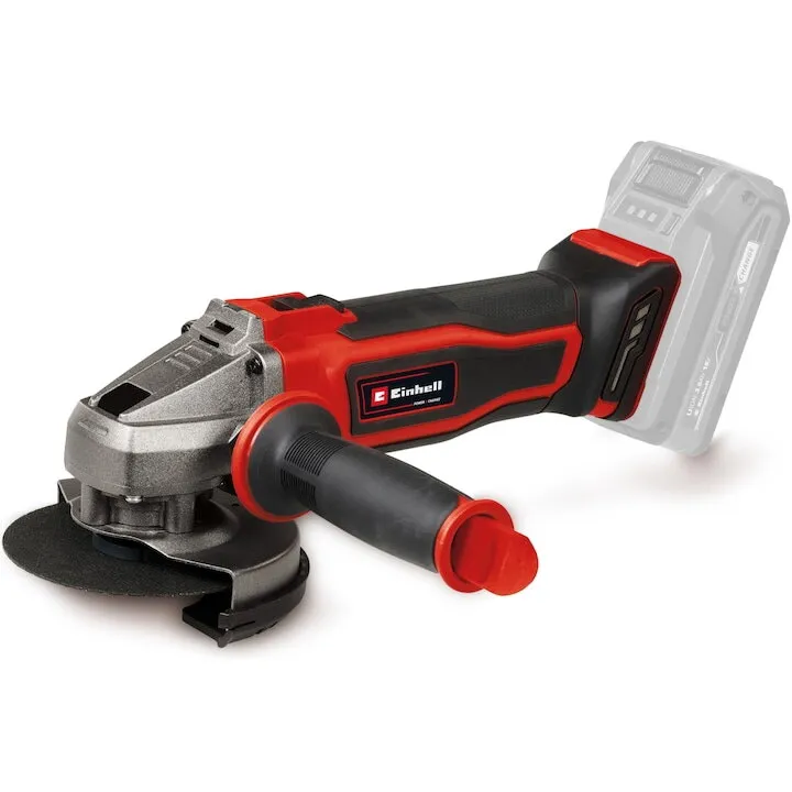 Einhell Polizor unghiular fara fir Einhell TE-AG 18/115-2 Li - Solo Power X-Change, 18 V, Diametru disc 115 mm, Adancime de taiere 28 mm, Maner auxiliar, Inclus aparatoare de taiere, Livrat fara accumulator si incarcator
