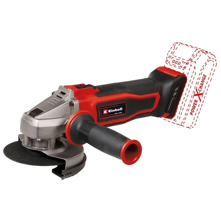 Einhell Polizor unghiular pe acumulator Einhell Expert TE-AG 18/115 Li - Solo Power X-Change, 18 V, diametrul disc 115 mm, Fara acumulator/incarcator, Fara disc de taiere