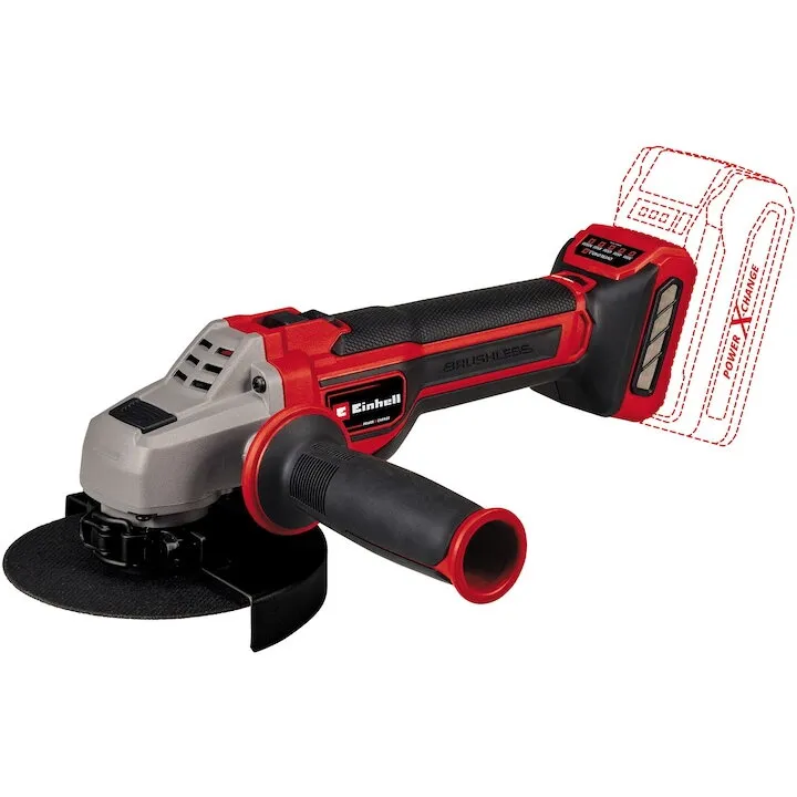 Einhell Polizor unghiular pe acumulator Einhell Professional Power X-Change TP-AG 18/125 CE Q Li, 18V, 125 mm diametru disc, Adancime de taiere de 33 mm, Fara perii, Fara disc de taiere, Fara acumulator/incarcator