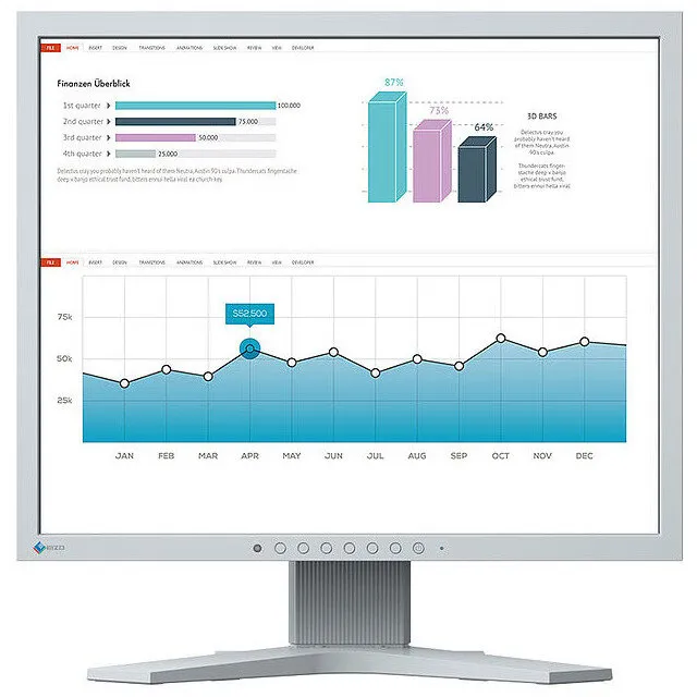 EIZO Monitor LED Eizo FlexScan S1934H-GY 19 inch SXGA IPS 14 ms 60 Hz, Alb