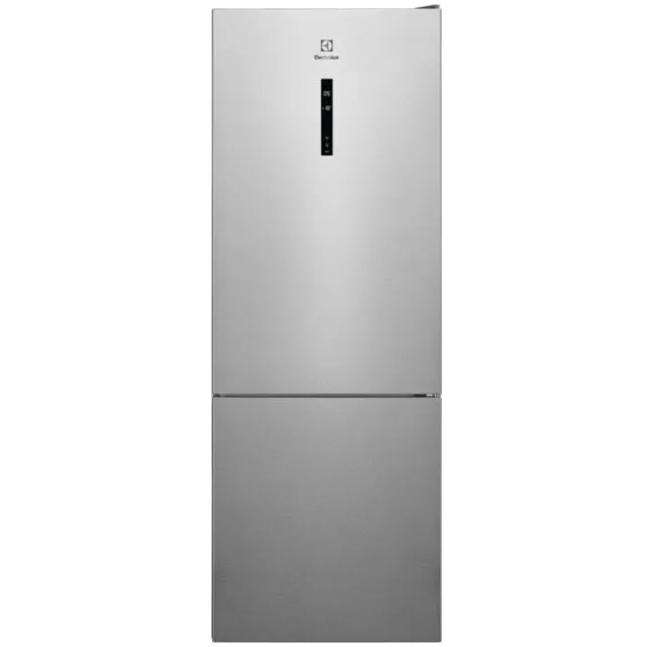 Electrolux Combina frigorifica Electrolux LNT6ME46X3, 481 l, MultiFlow, Afisaj LCD, Usi reversibile, Indicator temperatura ridicata, Iluminare LED, Clasa E, H 192 cm, Inox antiamprenta