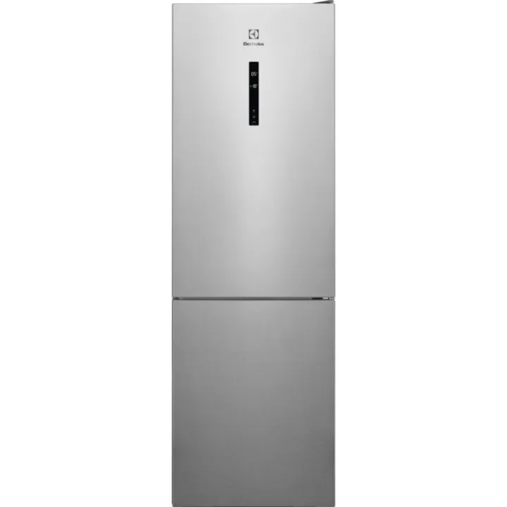 Electrolux Combina frigorifica Electrolux LNT7ME32X3, Capacitate 330 l, No Frost, Afisaj LCD, CustomFlex, Multi Flow, Iluminare LED, Clasa E, Inaltime 186 cm, Inox antiamprenta