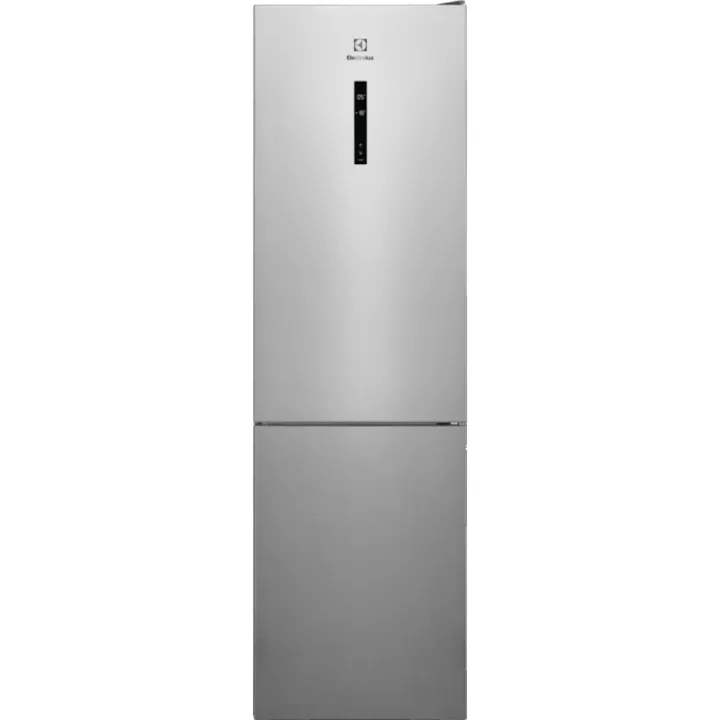 Electrolux Combina frigorifica Electrolux LNT7ME36X3, Capacitate 366 l, No Frost, Afisaj LCD, CustomFlex, Multi Flow, Iluminare LED, Clasa E, H 201 cm, Inox antiamprenta