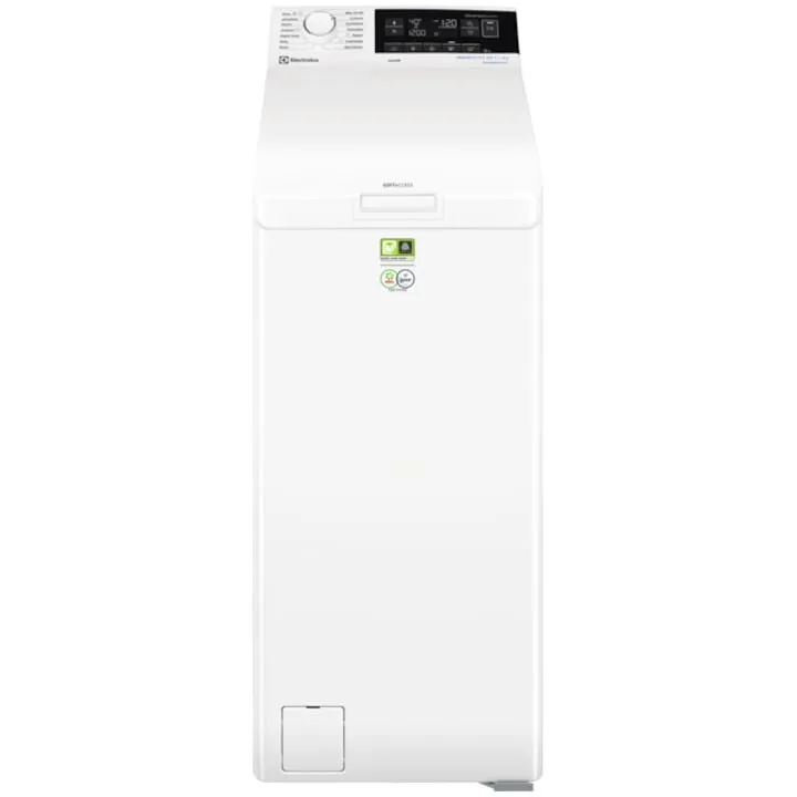 Electrolux Masina de spalat rufe cu incarcare verticala Electrolux EW8TN3362E, 6 kg, 1300 RPM, Clasa A, Motor inverter cu magnet permanent, UltraCare (Okomix), SteamCare, Sensicare, Ultrawash, Alb
