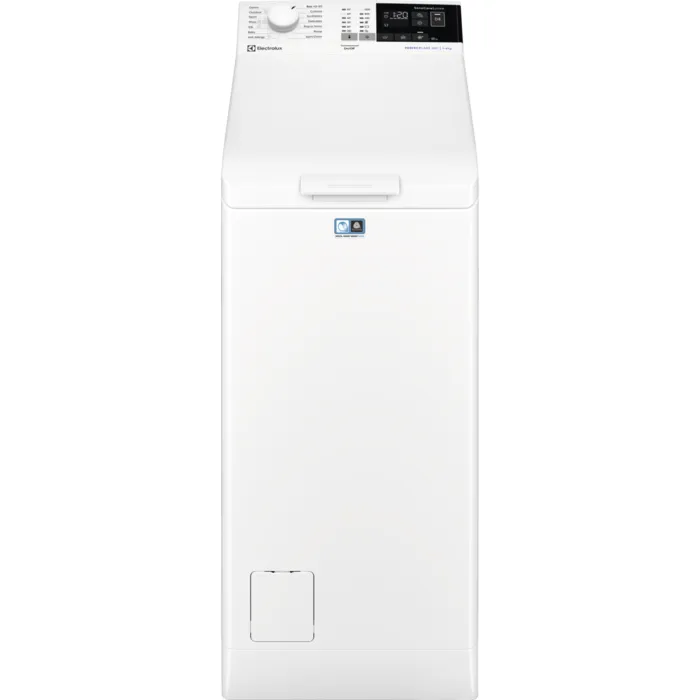 Electrolux Masina de spalat rufe Electrolux verticala PerfectCare 600 EW6TN24262, 6 kg, 1200rpm, Clasa D, Display LCD, SoftOpening, Program Rapid 14 min, TimeManager, Alb