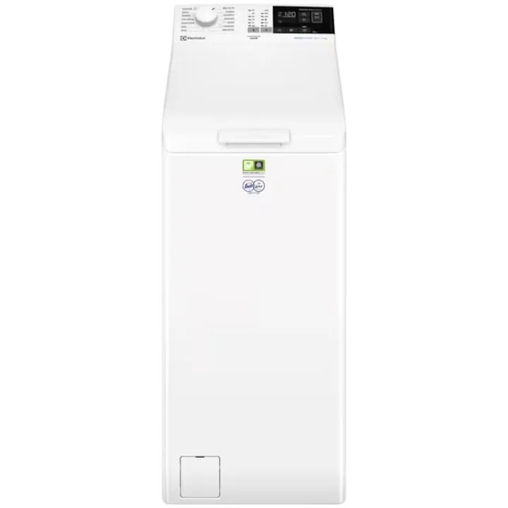 Electrolux Masina de spalat rufe incarcare verticala, Electrolux Ecoline EW7T4272E, 7 kg, 1200 RPM, Clasa A, Sistem SteamCare+SensiCare, Rapid 14 min, Motor Inverter, AquaControl, Alb