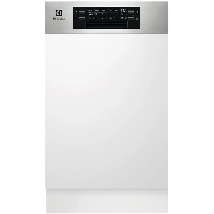 Electrolux Masina de spalat vase incorporabila Electrolux EES42210IX, 9 seturi, 8 programe, Clasa E, Motor Inverter, AirDry, SatelliteClean, ExtraHygiene, 45 cm, Alb
