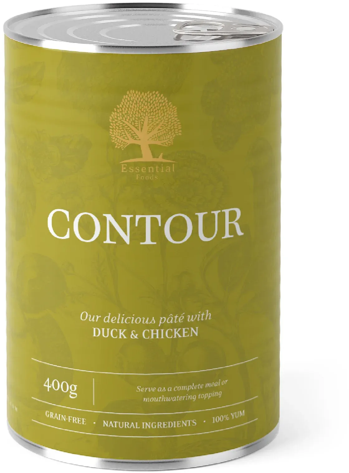 ESSENTIAL CONTOUR Conservă pentru câini supraponderali, cu Raţă şi Pui 400g