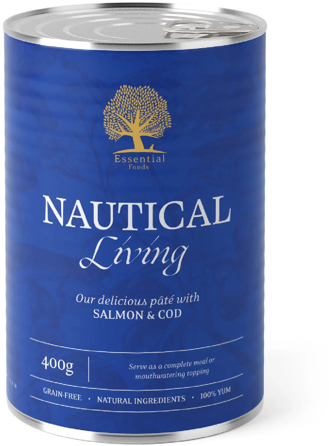 ESSENTIAL NAUTICAL Conservă pentru câini adulţi, cu Somon şi Cod 400g