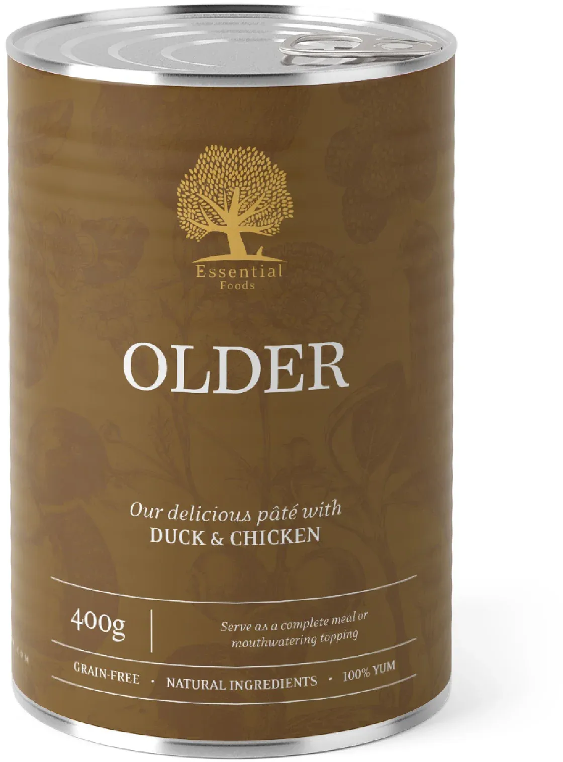 ESSENTIAL OLDER Conservă pentru câini SENIOR, cu Raţă şi Pui, 400g