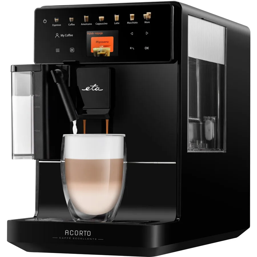 Eta Espressor automat ETA Acorto 9180 90000, 1400 W, 1.3 L, 19 bar, Negru