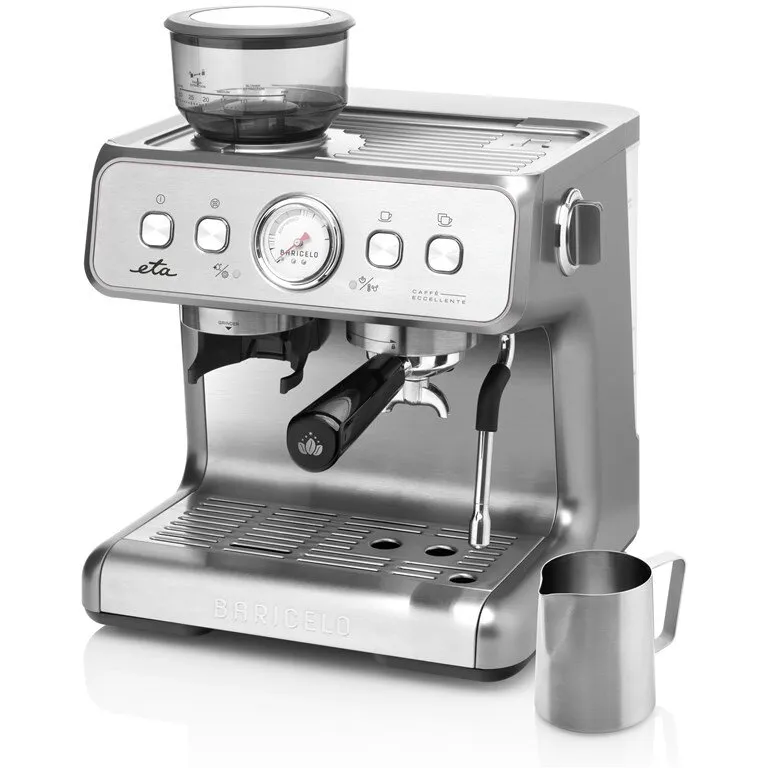 Eta Espressor automat ETA Baricelo 7181 90000, 1550 W, 15 bari, dispozitiv spumare, otel inoxidabil,