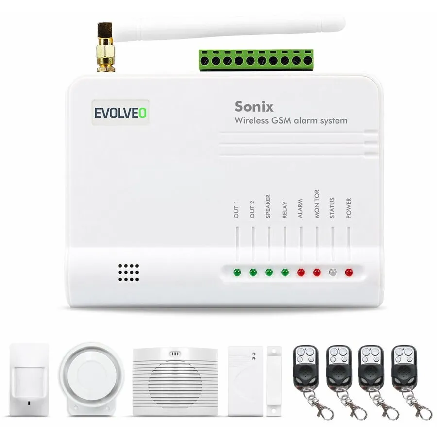 Evolveo Alarma EVOLVEO Sonix, wireless GSM, accesorii