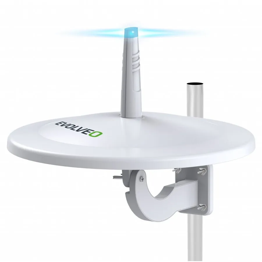 Evolveo Antena exterioara activa EVOLVEO Jade 3, receptie FM/DAB+/DVB-T2, filtru LTE, 4G, 5G