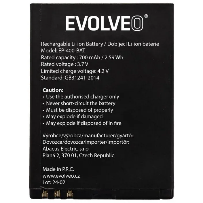 Evolveo Baterie originala EVOLVEO EasyPhone ID, 700 mAh