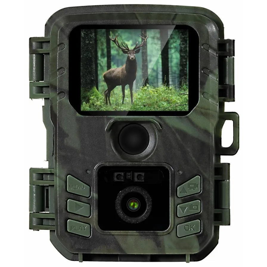 Evolveo Camera de vanatoare Evolveo StrongVision Mini LCD, 4k, IP65 pentru toate anotimpurile, raspuns rapid (0,5 secunde), suporta pana la 256GB card SD, Negru-Verde