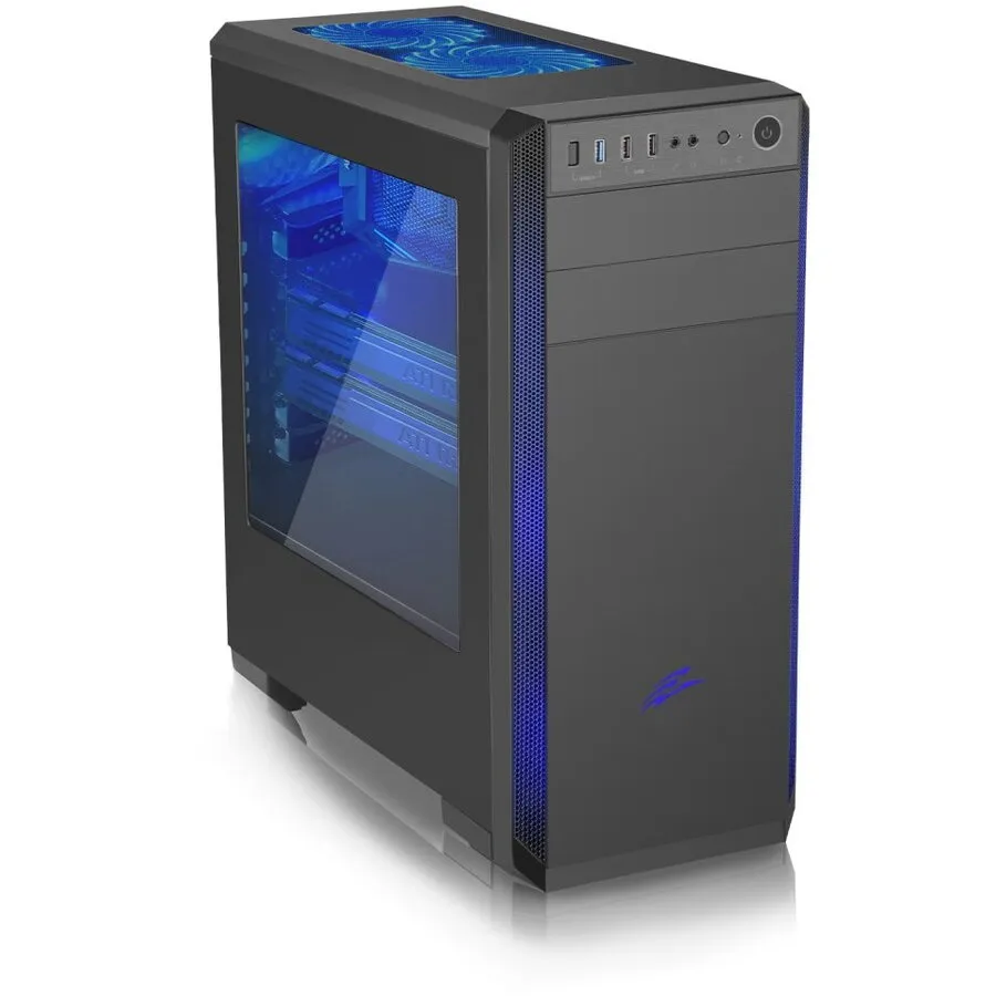 Evolveo Carcasa PC EVOLVEO T3, ATX, 3x 120 mm ventilatoare albastru