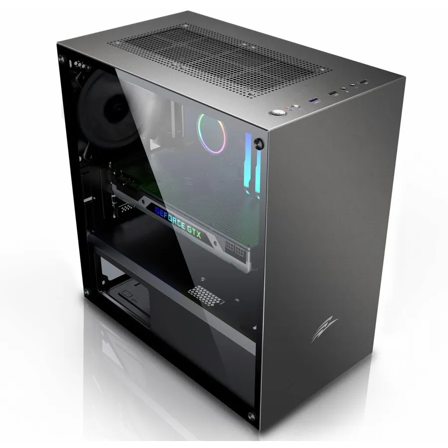 Evolveo Carcasa pentru calculator  EVOLVEO M4, mATX, 1x 120 mm ventilator, sticla