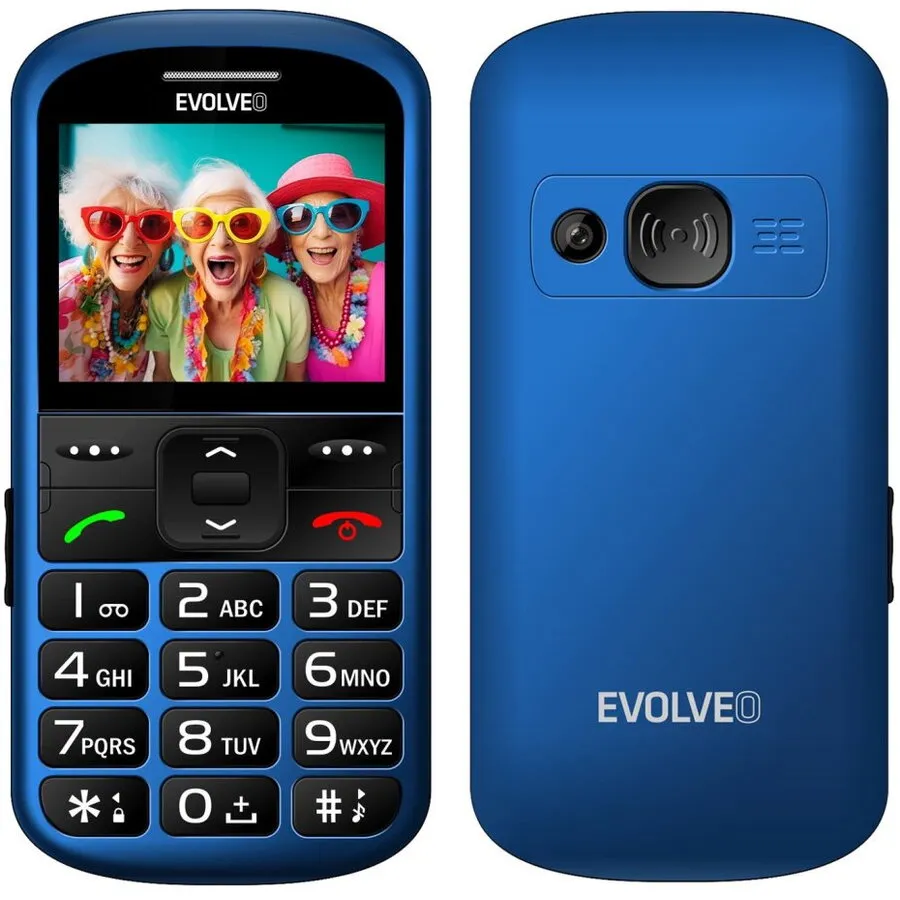 Evolveo Evolveo EasyPhone XS, telefon mobil pentru seniori, 2G, Albastru