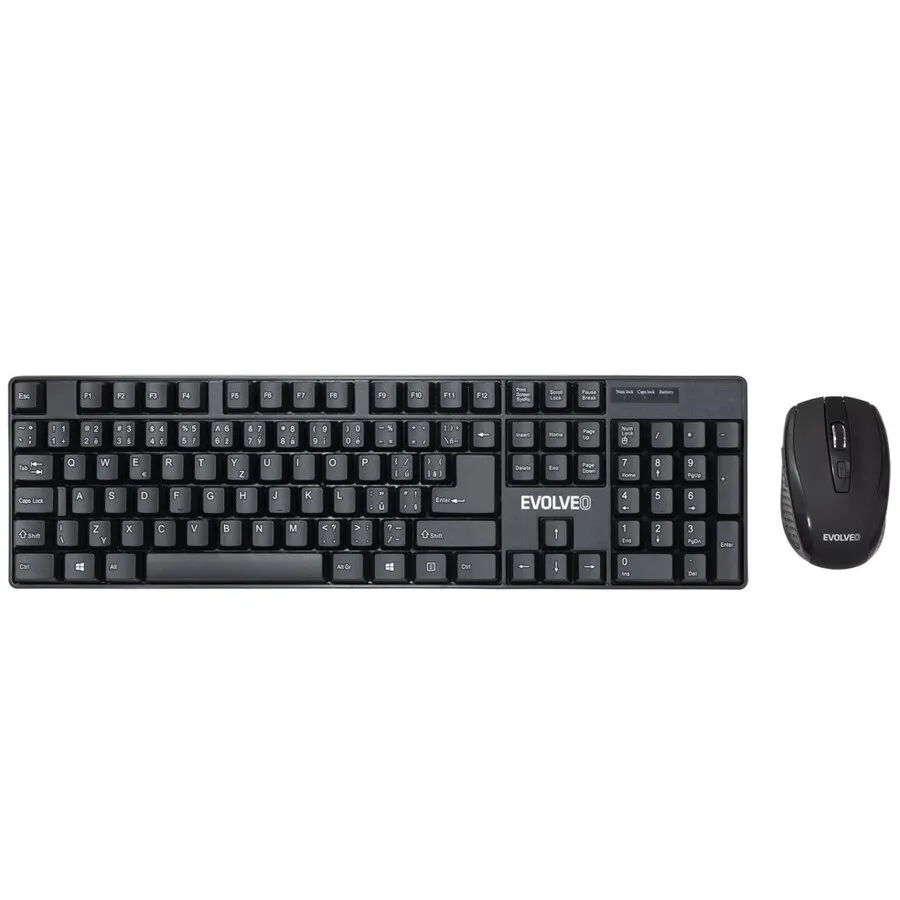 Evolveo Evolveo WK-142, set tastatura si mouse wireless, Negru