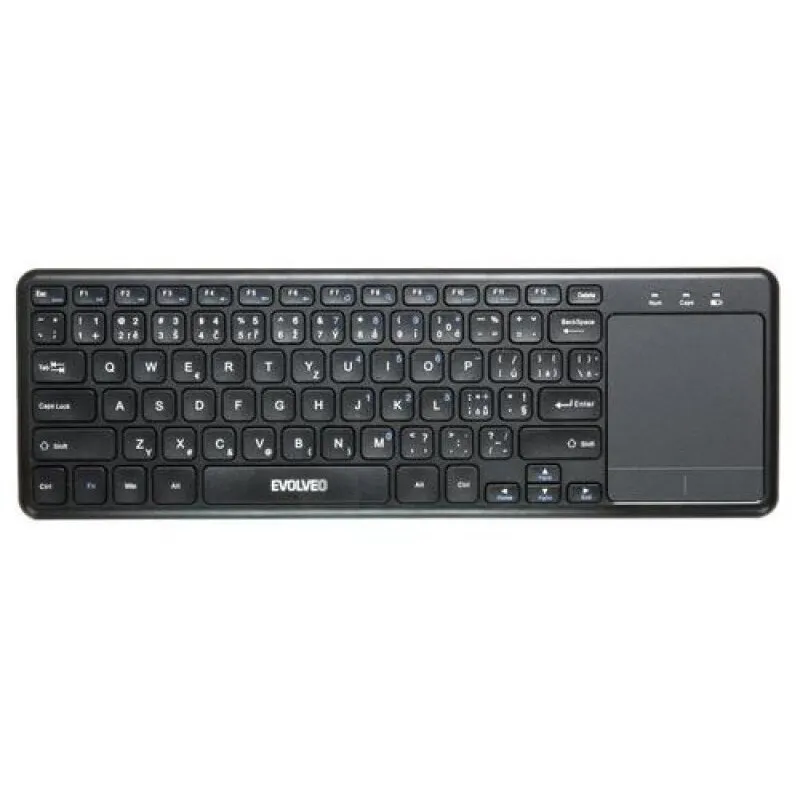 Evolveo Evolveo WK32BG, tastatura wireless cu touchpad, Neagra