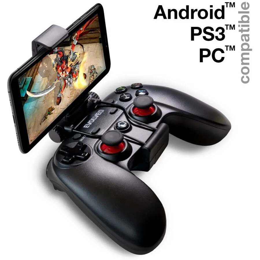 Evolveo Gamepad wireless EVOLVEO Fighter F1, comatibil cu jocurile PC, Playstation 3, Android Box si telefoane inteligente