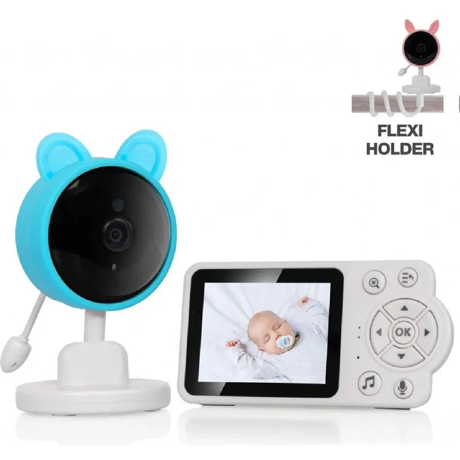 Evolveo Monitor video pentru bebelusi EVOLVEO Baby Monitor N3, pana la 300 m, 2600 mAh, albastru