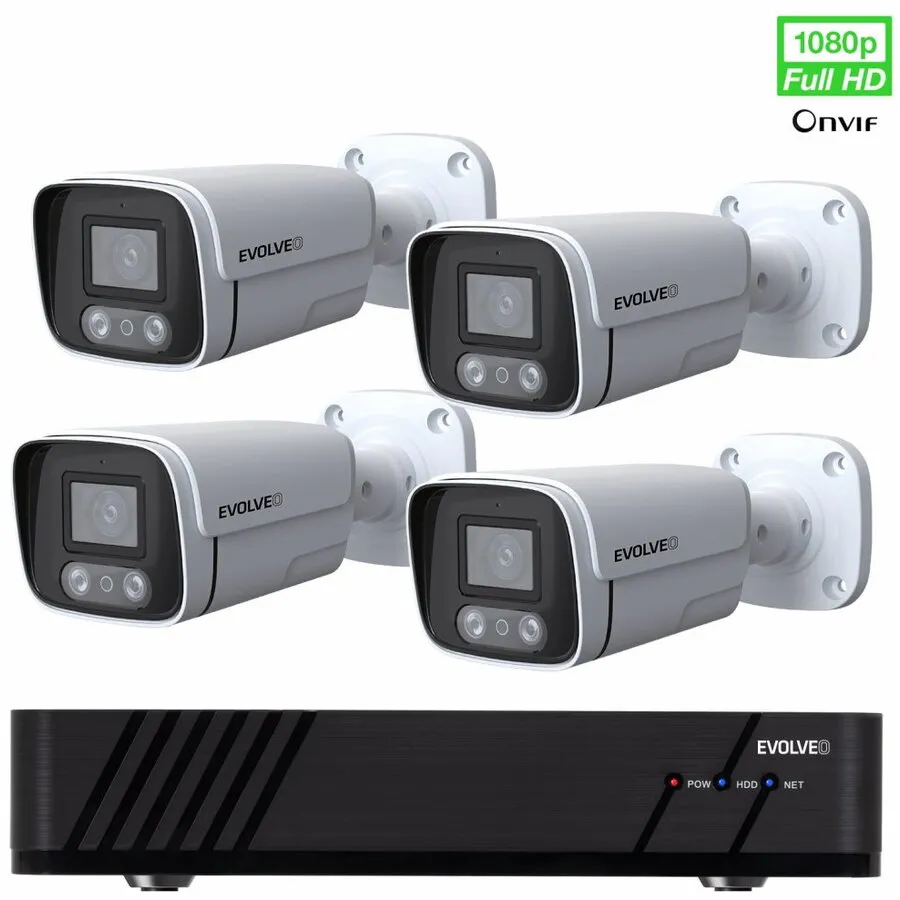 Evolveo Sistem de camere de securitate EVOLVEO Detective IP8 SMART, NVR, 4 camere