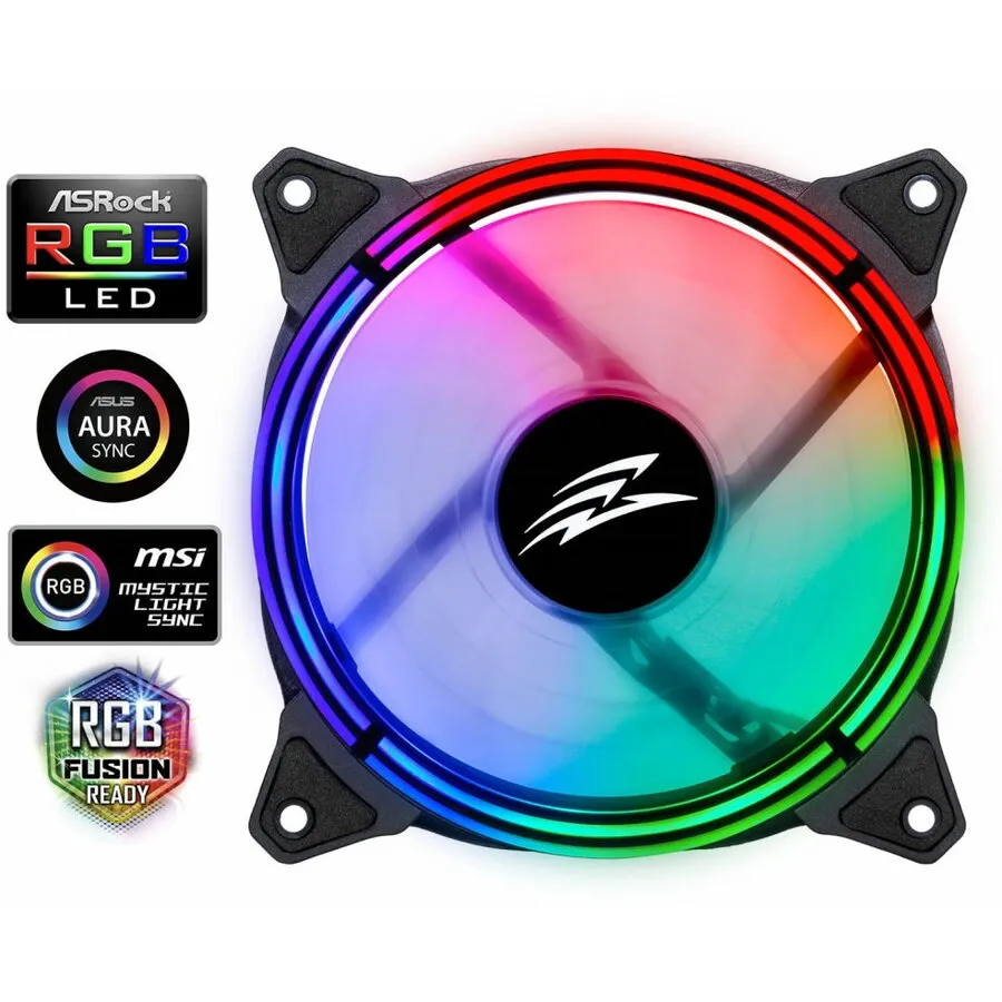 Evolveo Ventilator EVOLVEO 12RS, 120 mm, inel ARGB, slave