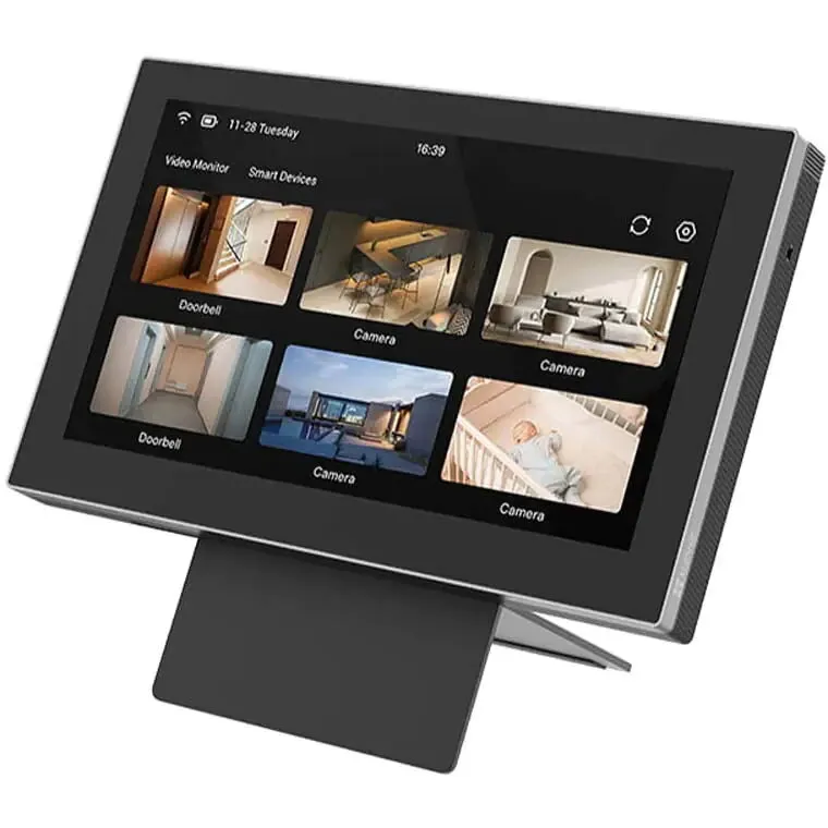 EZVIZ Monitor Inteligent Ezviz SD7, Wireless, Diagonala 7 inch, Touch screen, Control inteligent, Comunicare bidirectionala, Baterie 4600mAh, 2.4 Ghz, Rezolutie 1024 x 600, Microfon, Difuzor, Type-C, IPS, Redare live, Negru