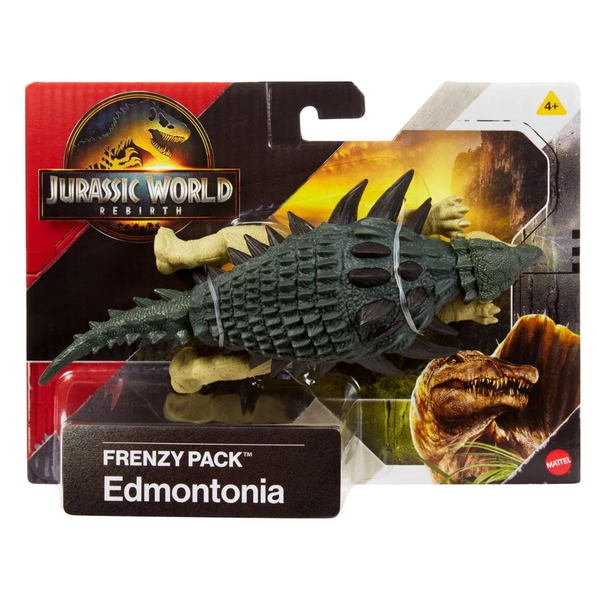 Figurina articulata, Jurassic World Rebirth, Frenzy Pack, Edmontonia, JCL50