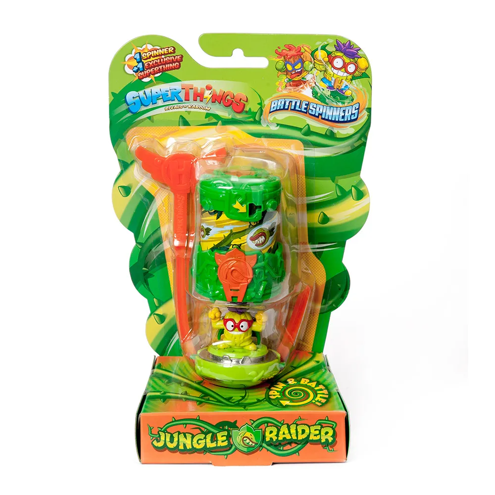 Figurina cu Battle Spinners, SuperTings, Jungle Raider