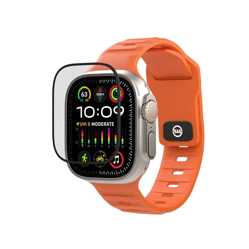 Folie hibrida cu sistem de montare Mobile Origin Screen Guard compatibila cu Apple Watch 4/5/6/SE 40mm Black