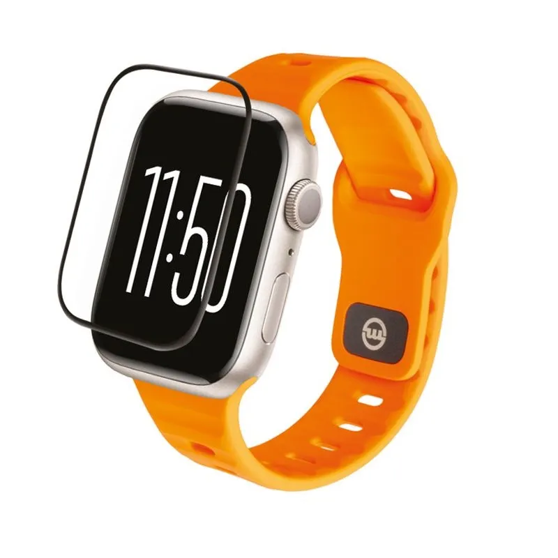 Folie hibrida de rezerva pentru kit Mobile Origin Screen Guard compatibila cu Apple Watch Ultra/Ultra 2 49mm Black