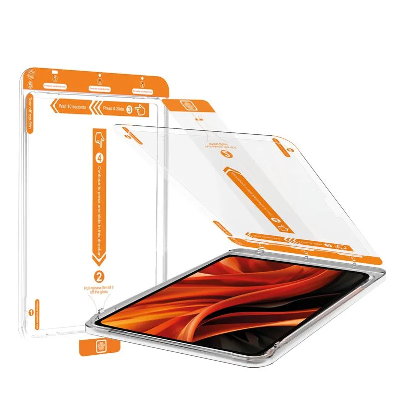 Folie sticla cu sistem de montare Mobile Origin Screen Guard compatibila cu iPad Air 6 2024 Clear